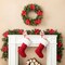 Set of 2 9ft Pre-Lit Christmas Garlands, with Warm White LED Lights with Timer, Three Function